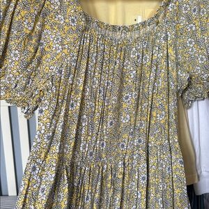 JCREW factory Yellow Floral Dress
